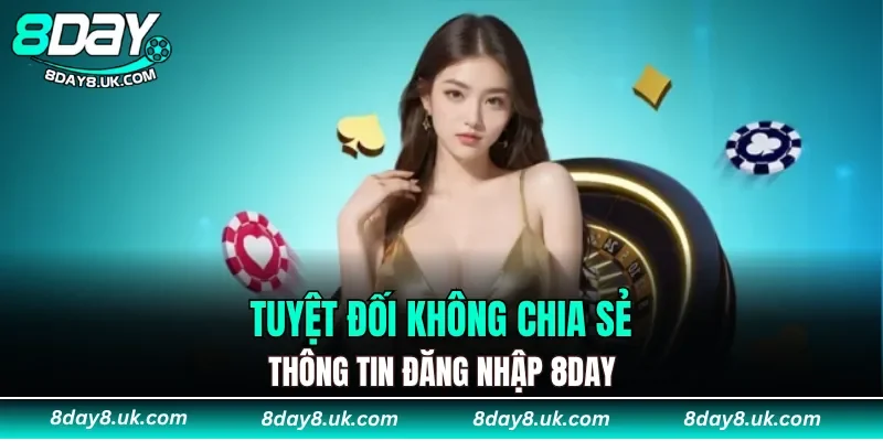Tuyệt đối không chia sẻ thông tin đăng nhập 8DAY Tuyệt đối không chia sẻ thông tin đăng nhập 8DAY