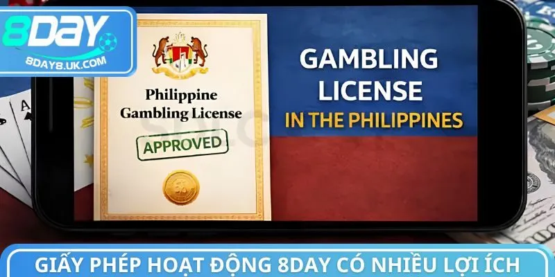 Giấy phép hoạt động 8day có nhiều lợi ích