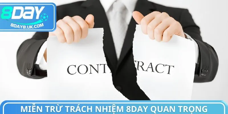 Miễn trừ trách nhiệm 8day có mục đích quan trọng