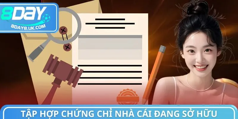 Tập hợp chứng chỉ nhà cái đang sở hữu